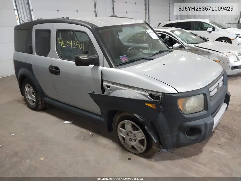 HONDA ELEMENT 2007, VIN 5J6YH28357L009429