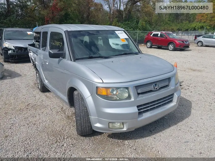 HONDA ELEMENT 2007, VIN 5J6YH18967L000480