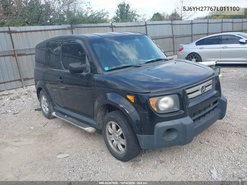 HONDA ELEMENT 2007, VIN 5J6YH27767L011100
