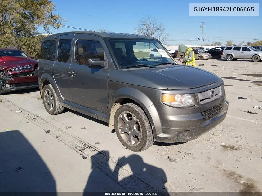 HONDA ELEMENT 2007, VIN 5J6YH18947L006665