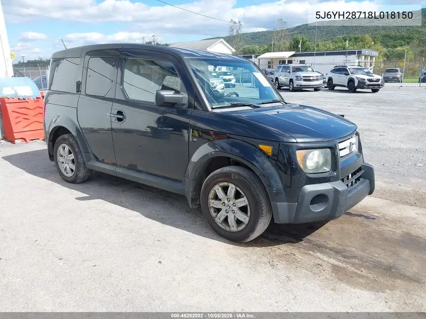 HONDA ELEMENT 2008, VIN 5J6YH28718L018150