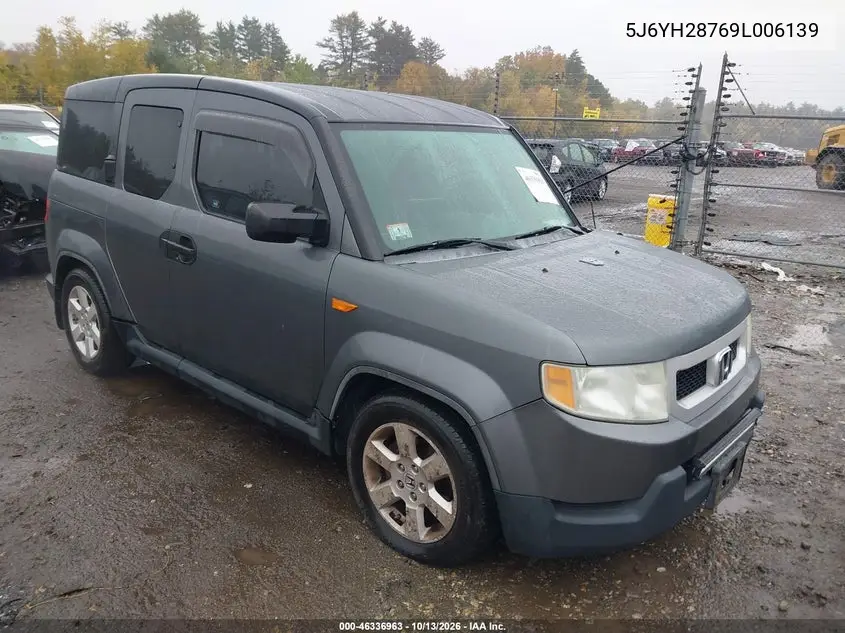 HONDA ELEMENT 2009, VIN 5J6YH28769L006139