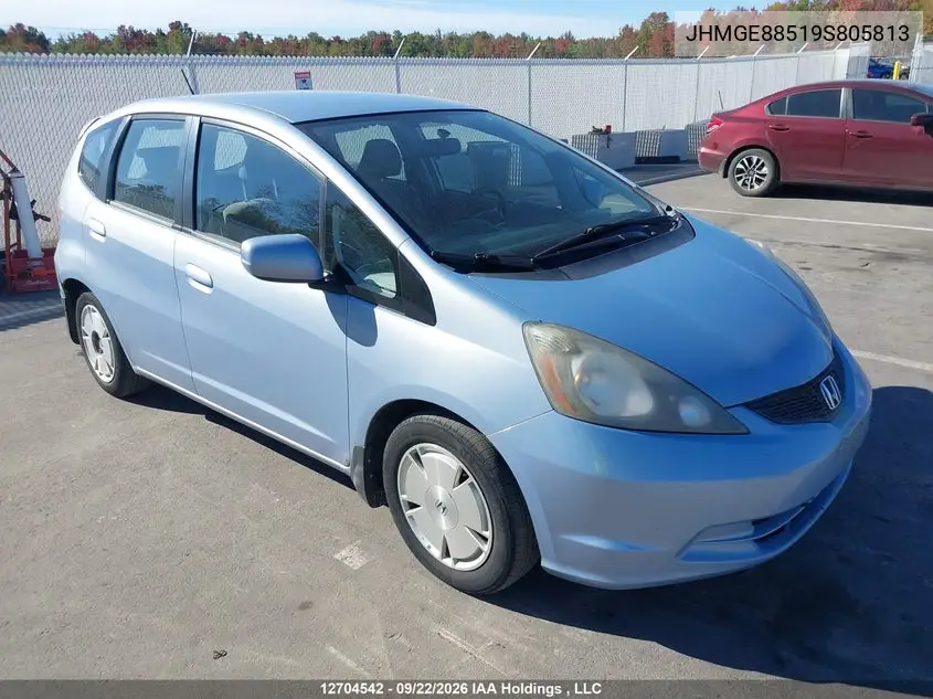 HONDA FIT 2009, VIN JHMGE88519S805813