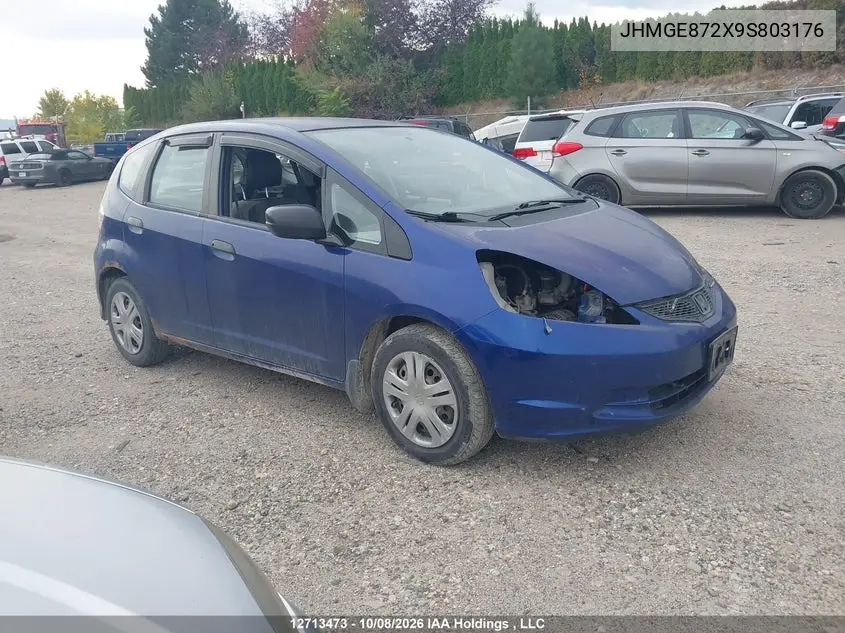 HONDA FIT 2009, VIN JHMGE872X9S803176