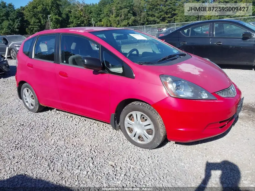 HONDA FIT 2009, VIN JHMGE87259S009427