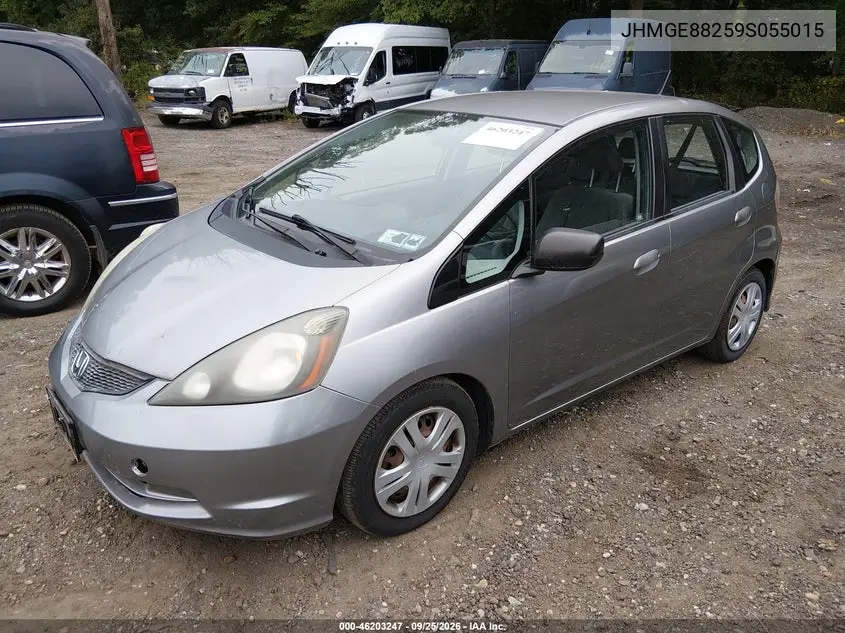 2009 HONDA FIT VIN JHMGE88259S055015 — фото 2
