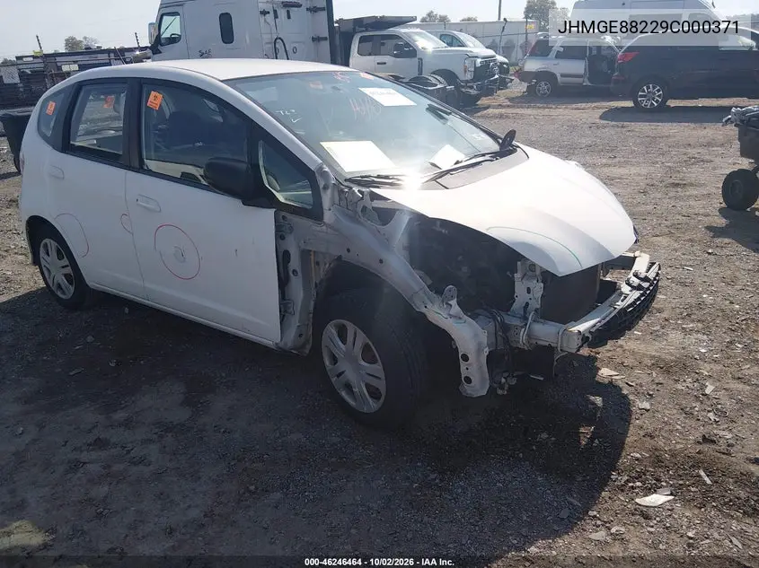 HONDA FIT 2009, VIN JHMGE88229C000371
