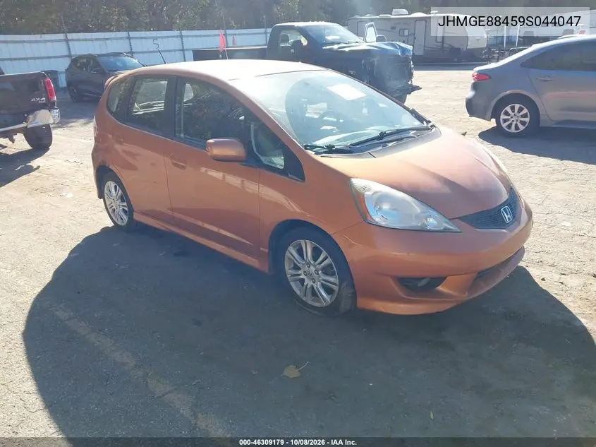 HONDA FIT 2009, VIN JHMGE88459S044047
