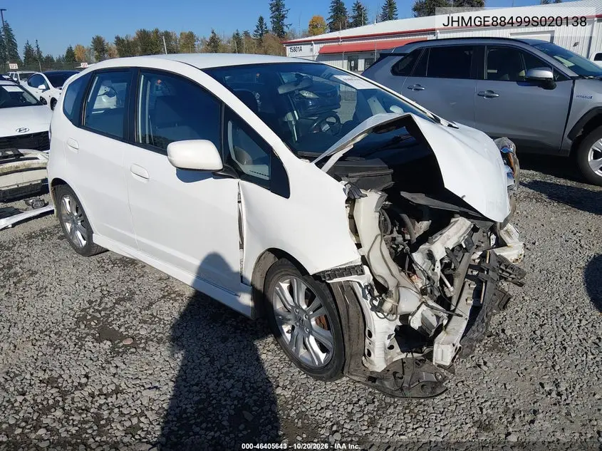 HONDA FIT 2009, VIN JHMGE88499S020138