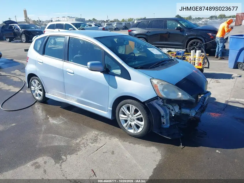 HONDA FIT 2009, VIN JHMGE87489S023677