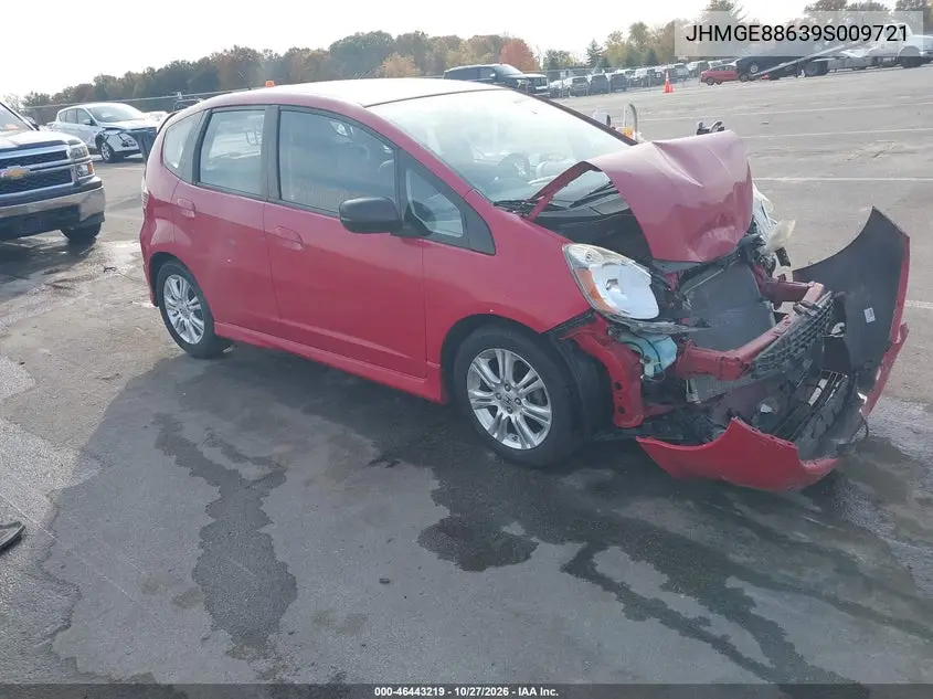 HONDA FIT 2009, VIN JHMGE88639S009721