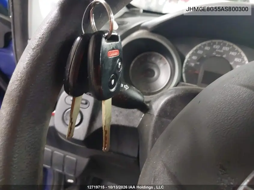 2010 HONDA FIT VIN JHMGE8G55AS800300 — фото 11