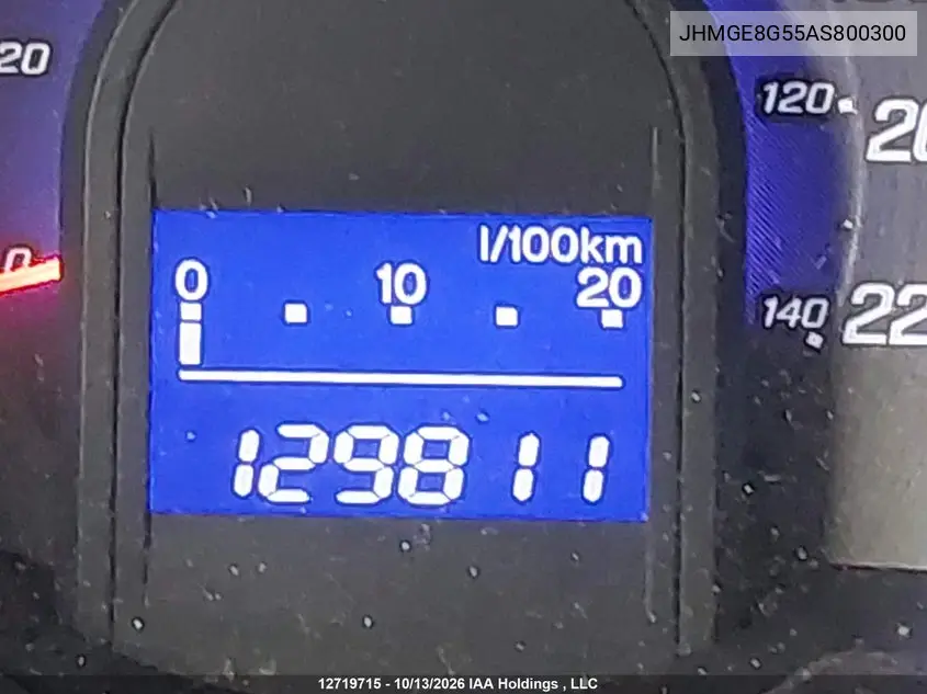 2010 HONDA FIT VIN JHMGE8G55AS800300 — фото 15