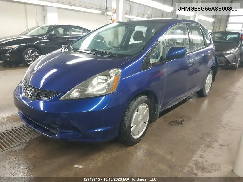 2010 HONDA FIT VIN JHMGE8G55AS800300 — фото 2