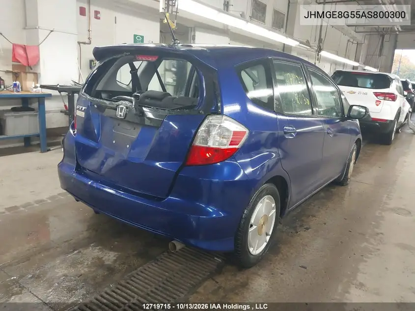 2010 HONDA FIT VIN JHMGE8G55AS800300 — фото 4