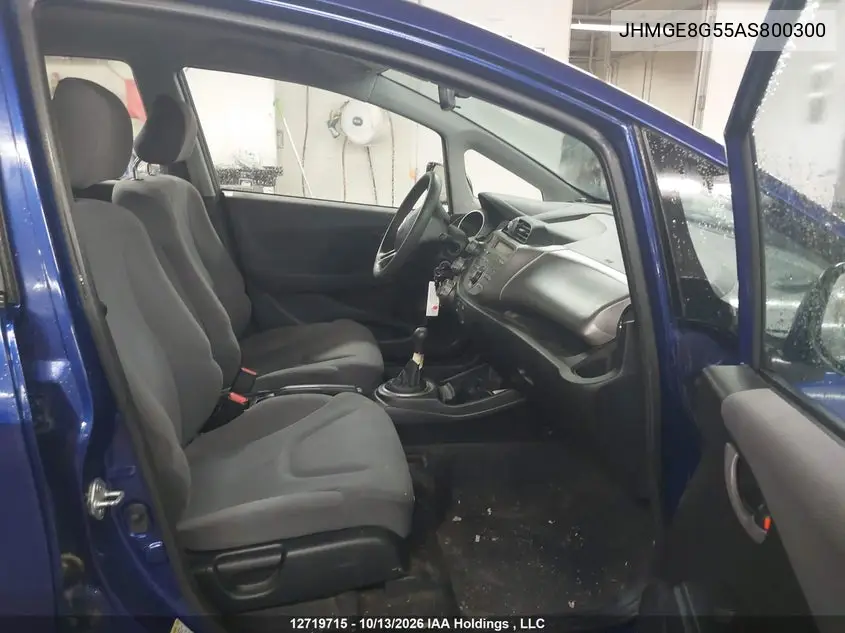 2010 HONDA FIT VIN JHMGE8G55AS800300 — фото 5