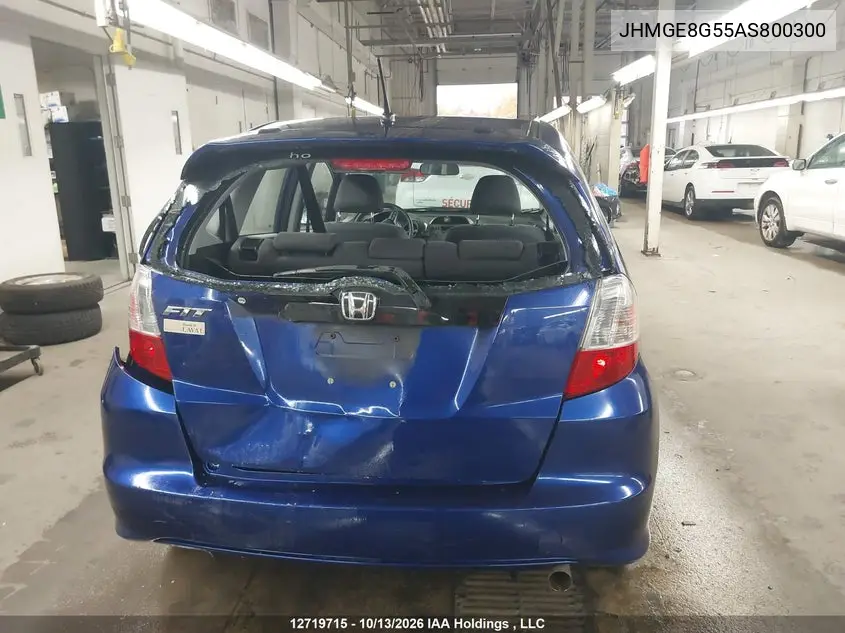 2010 HONDA FIT VIN JHMGE8G55AS800300 — фото 6
