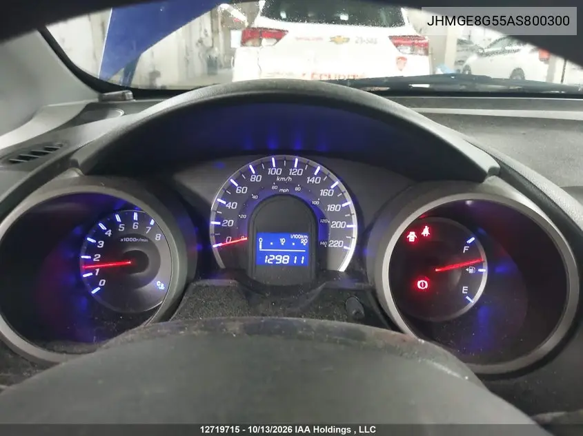 2010 HONDA FIT VIN JHMGE8G55AS800300 — фото 7