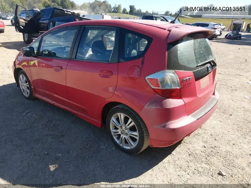 2010 HONDA FIT VIN JHMGE8H46AC013551 — фото 3