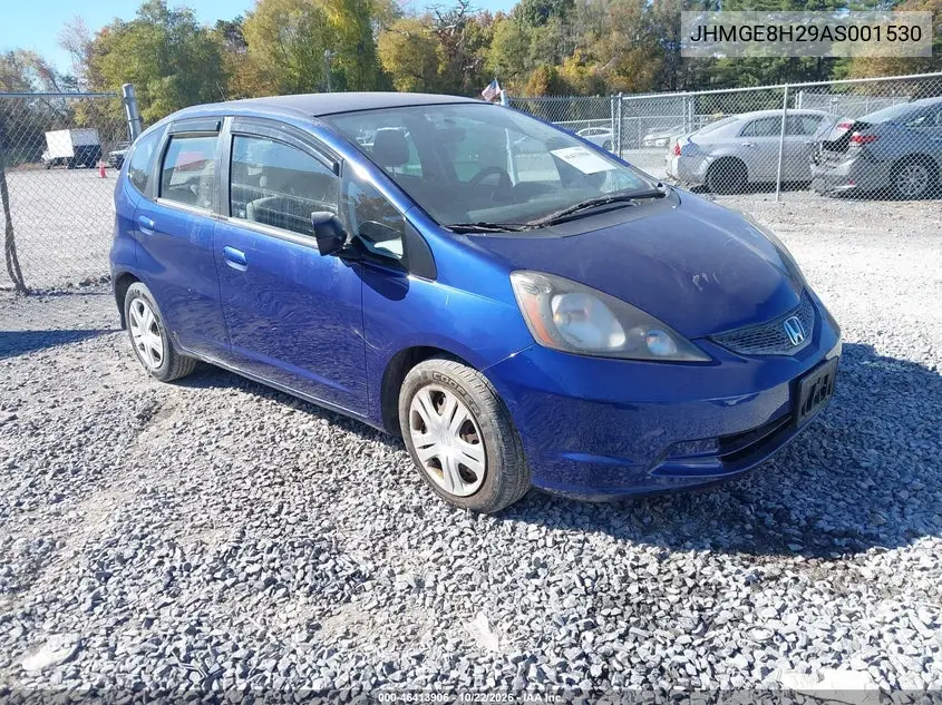 HONDA FIT 2010, VIN JHMGE8H29AS001530