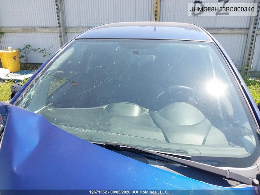 2011 HONDA FIT VIN JHMGE8H53BC800340 — фото 17