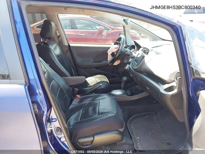 2011 HONDA FIT VIN JHMGE8H53BC800340 — фото 5