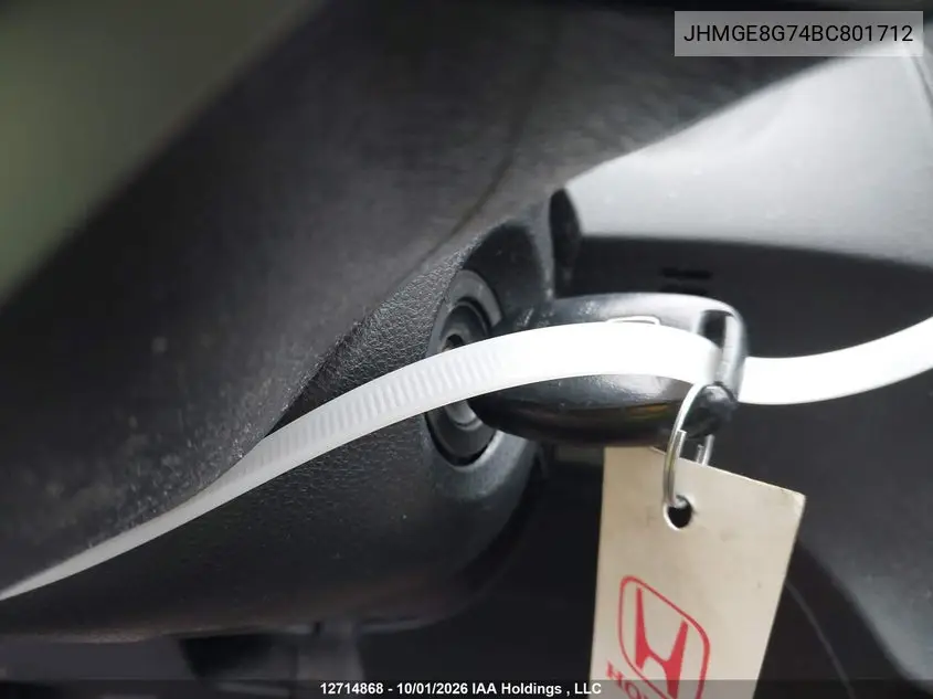 2011 HONDA FIT VIN JHMGE8G74BC801712 — фото 11