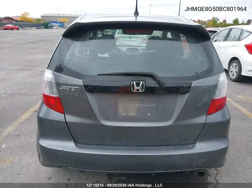 2011 HONDA FIT VIN JHMGE8G50BC801964 — фото 17