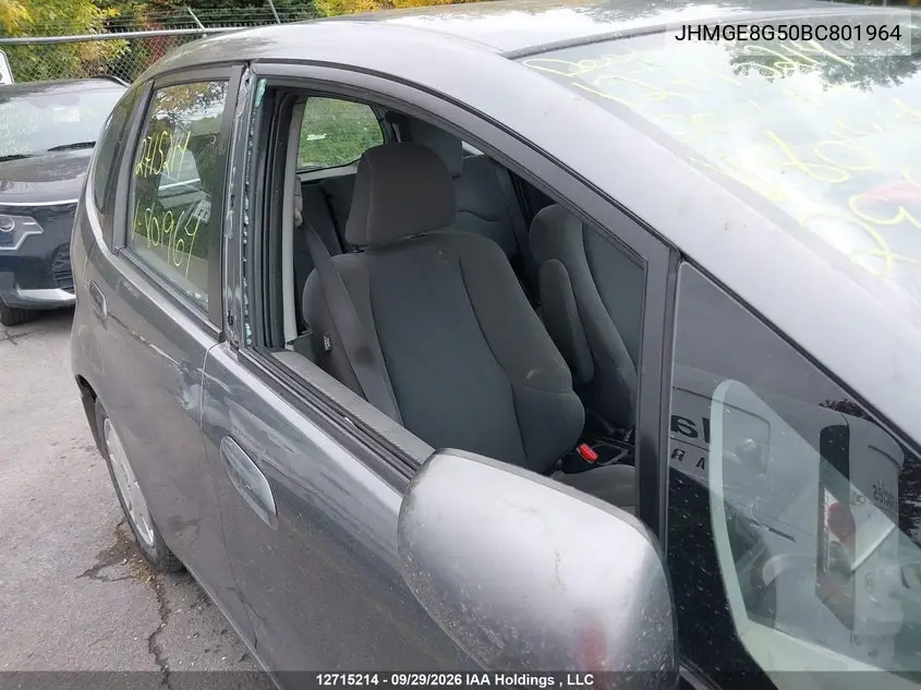 2011 HONDA FIT VIN JHMGE8G50BC801964 — фото 22