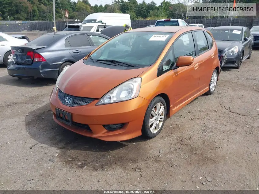 2011 HONDA FIT VIN JHMGE8H54BC009850 — фото 2