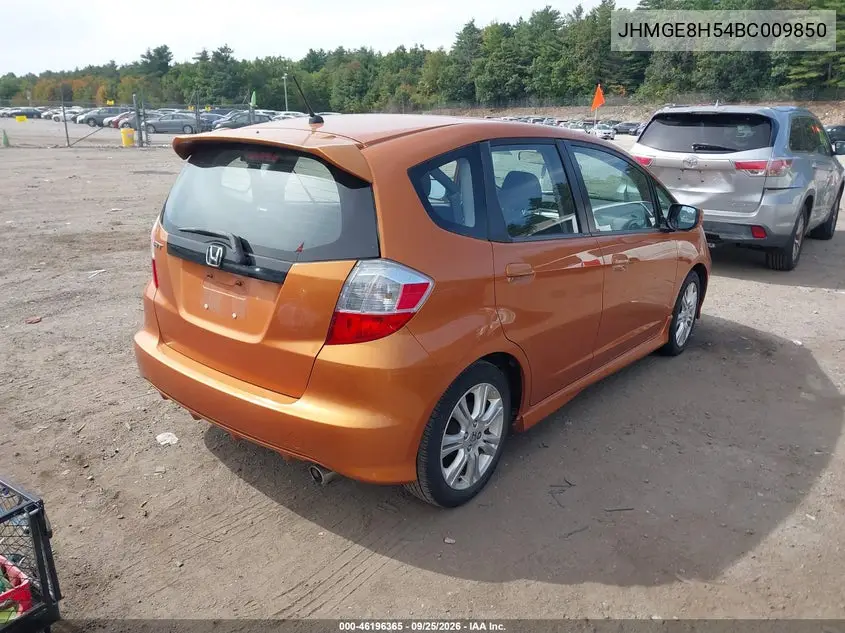 2011 HONDA FIT VIN JHMGE8H54BC009850 — фото 4