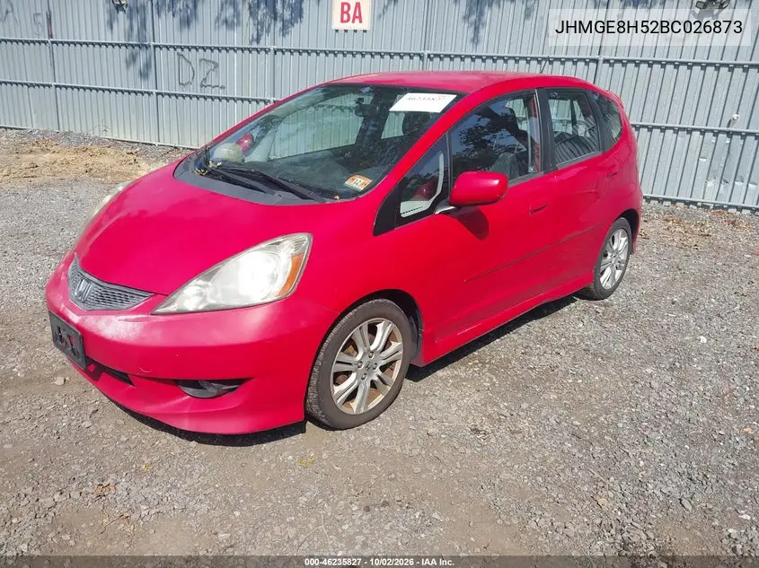 2011 HONDA FIT VIN JHMGE8H52BC026873 — фото 2
