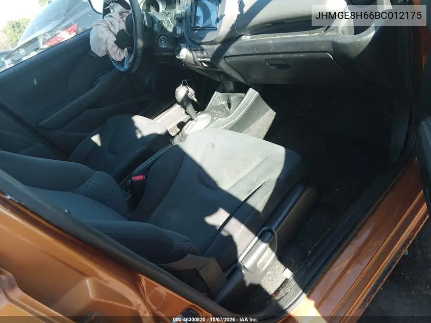 2011 HONDA FIT VIN JHMGE8H66BC012175 — фото 5