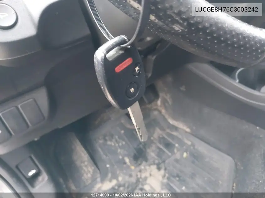 2012 HONDA FIT VIN LUCGE8H76C3003242 — фото 10