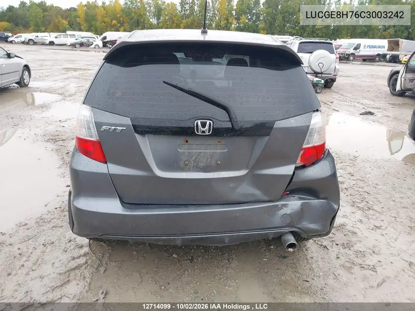 2012 HONDA FIT VIN LUCGE8H76C3003242 — фото 15