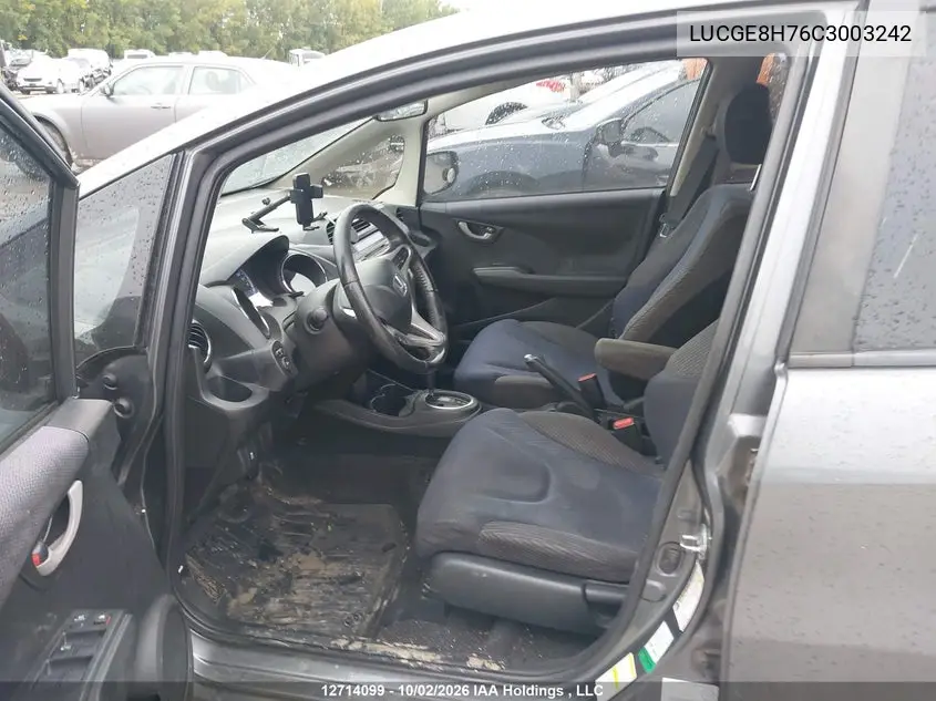 2012 HONDA FIT VIN LUCGE8H76C3003242 — фото 16