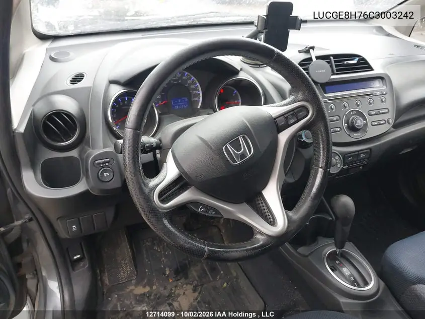 2012 HONDA FIT VIN LUCGE8H76C3003242 — фото 17