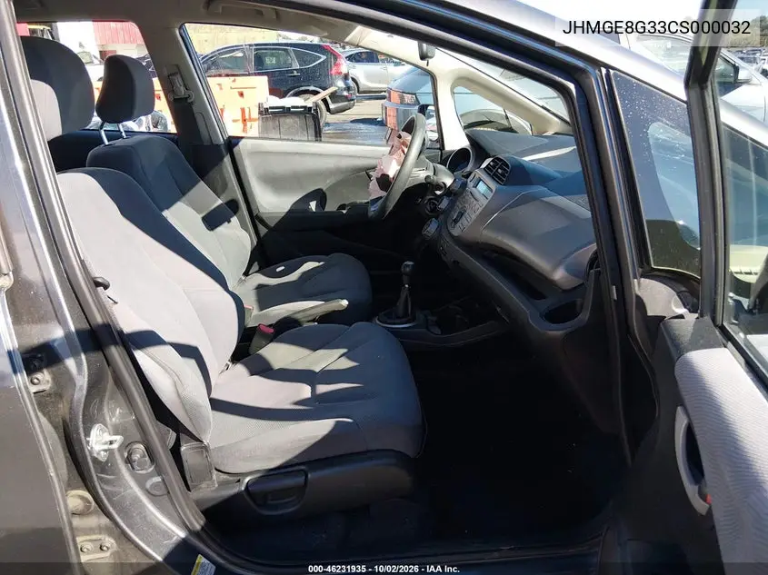 2012 HONDA FIT VIN JHMGE8G33CS000032 — фото 5
