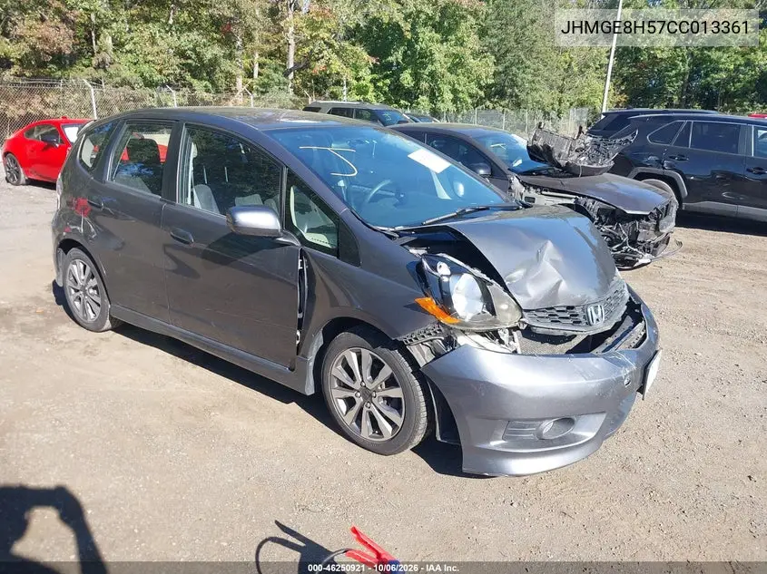 HONDA FIT 2012, VIN JHMGE8H57CC013361