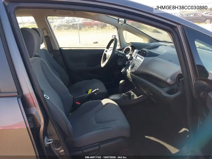 2012 HONDA FIT VIN JHMGE8H38CC030880 — фото 5