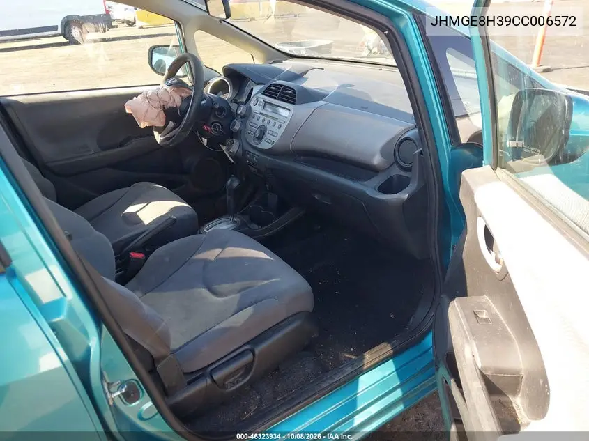 2012 HONDA FIT VIN JHMGE8H39CC006572 — фото 5