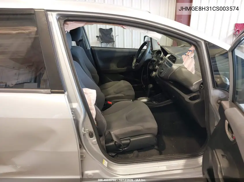 2012 HONDA FIT VIN JHMGE8H31CS003574 — фото 5