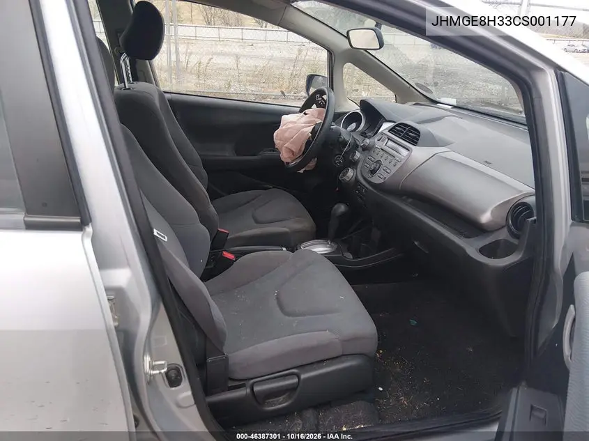 2012 HONDA FIT VIN JHMGE8H33CS001177 — фото 5