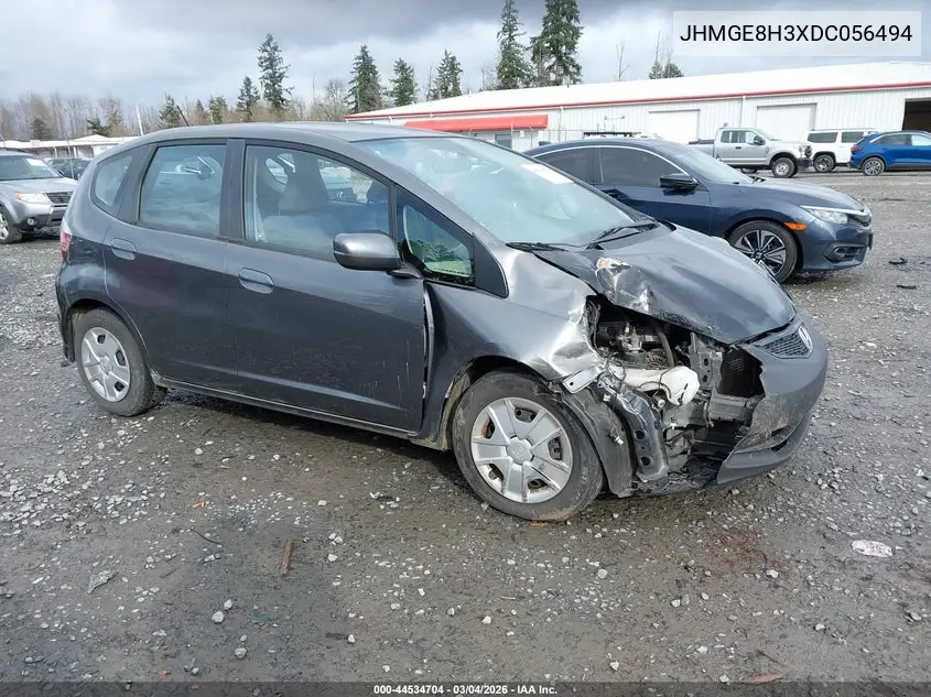 HONDA FIT 2013, VIN JHMGE8H3XDC056494