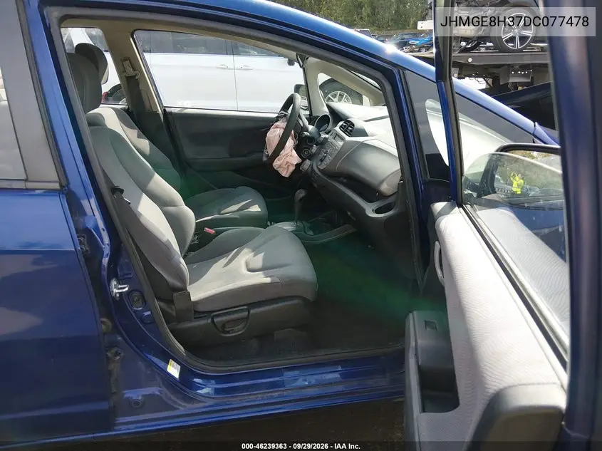 2013 HONDA FIT VIN JHMGE8H37DC077478 — фото 5