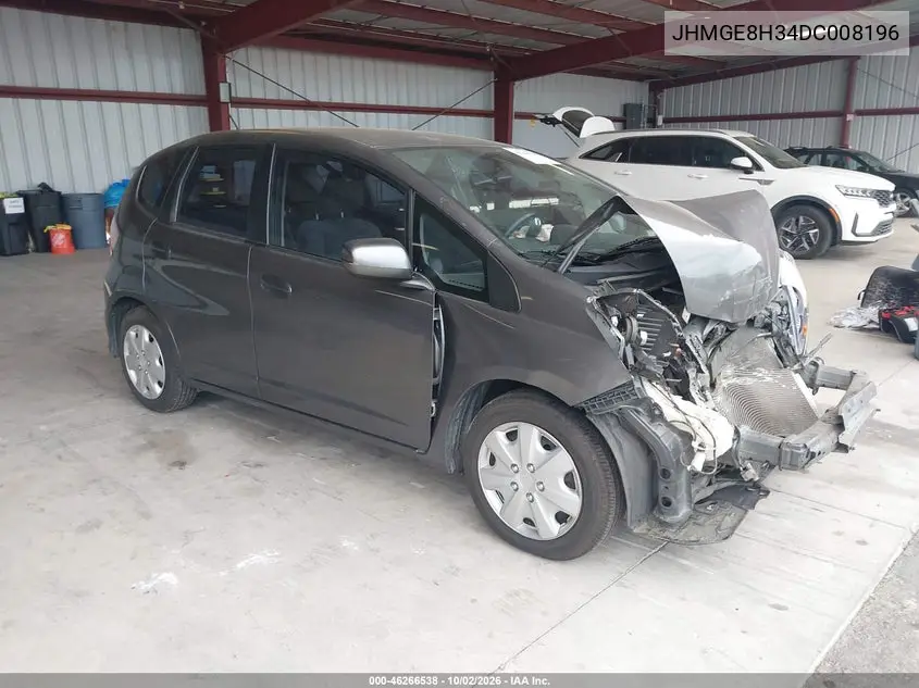 HONDA FIT 2013, VIN JHMGE8H34DC008196