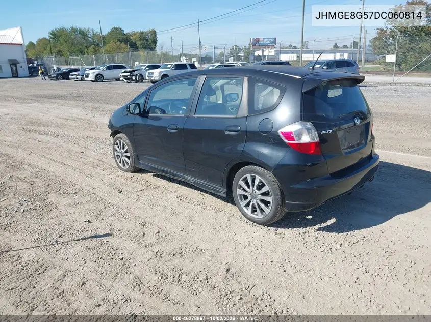 2013 HONDA FIT VIN JHMGE8G57DC060814 — фото 3