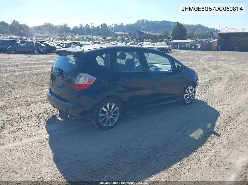 2013 HONDA FIT VIN JHMGE8G57DC060814 — фото 4