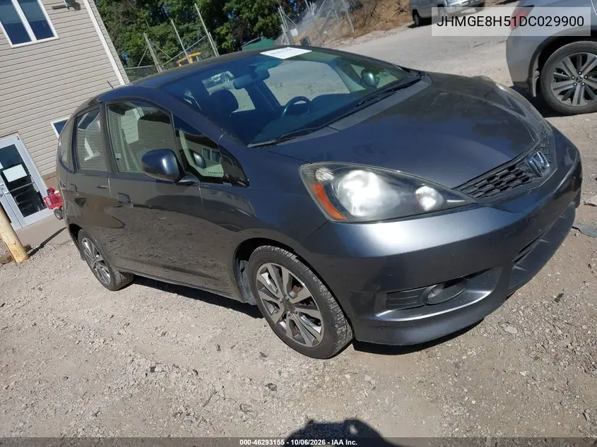 HONDA FIT 2013, VIN JHMGE8H51DC029900