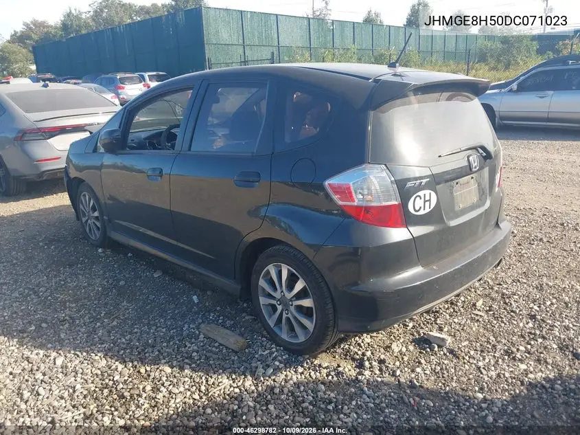 2013 HONDA FIT VIN JHMGE8H50DC071023 — фото 3